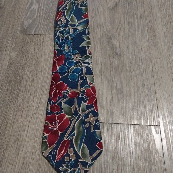 Don Loper Accessories Don Loper Of California Floral Print Red Blue